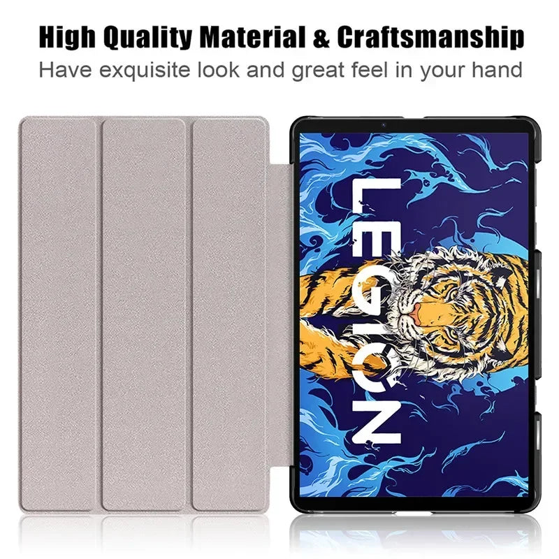 Case For Lenovo Y700 Flip PU Leather Hard PC Back Magnetic Shell for Lenovo Legion Y700 2022 8.8 inch Tablet Gaming Kids Cover