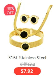 316L Stainless Steel Whip Chain Green Shell White Shell Butterfly Pendant Bracelet Necklace Girl's Wedding Jewelry Set