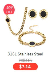 316L Stainless Steel Whip Chain Green Shell White Shell Butterfly Pendant Bracelet Necklace Girl's Wedding Jewelry Set