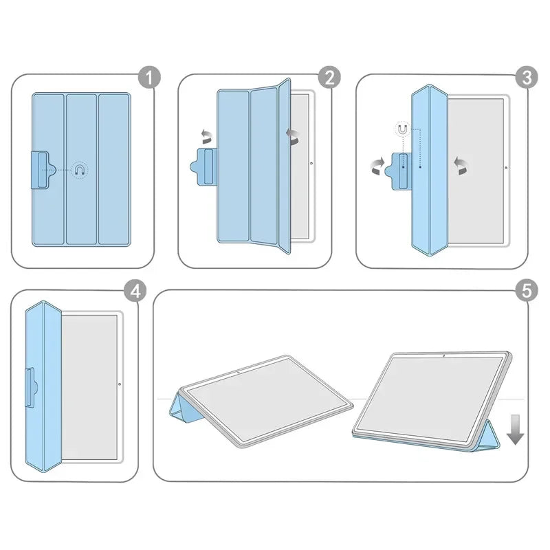 Case For Lenovo Y700 Flip PU Leather Hard PC Back Magnetic Shell for Lenovo Legion Y700 2022 8.8 inch Tablet Gaming Kids Cover